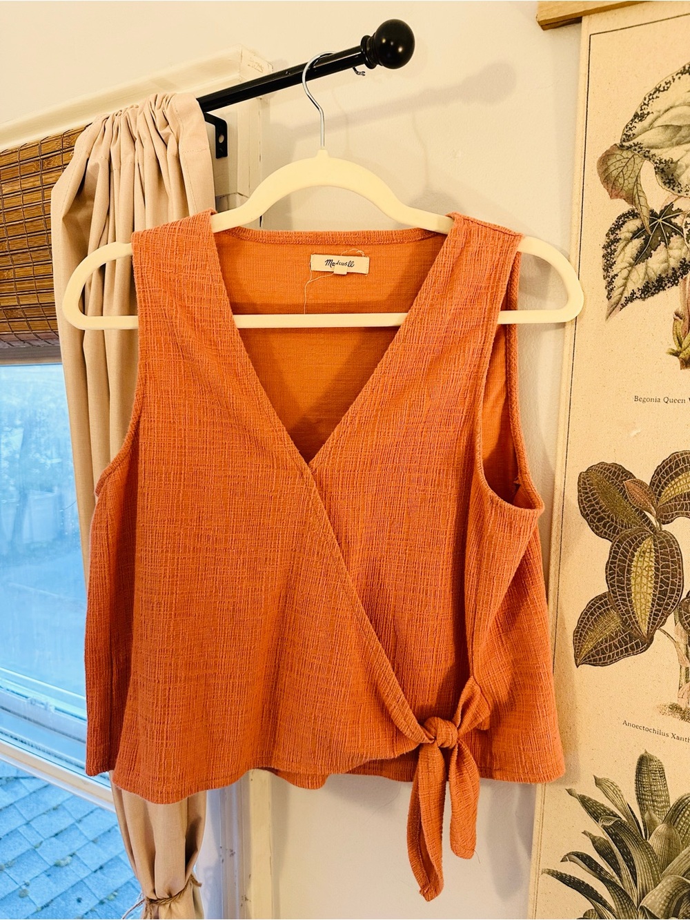 Madewell - Sweet Dahlia Wrap-Tie Tank Top size M
